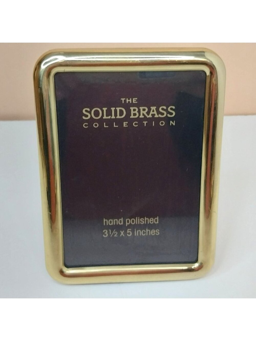 The Solid Brass Collection Hand-Polished 3.5"x 5" Photo Frame